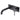 Ikon Hali Black Wall Basin Mixer/Bath Spout